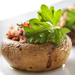 Photo of Mushrooms Stuffed with Sausage and Mozzarella