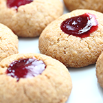 Peanut Butter and Jelly Thumbprints